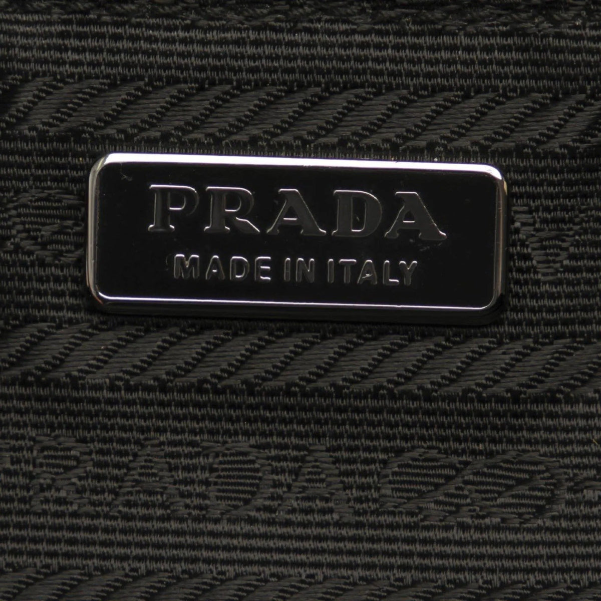 Prada Black Tessuto Nylon Pouch Prada Logo Wristlet Clutch Bag - Handbags - Clayton's Online Store