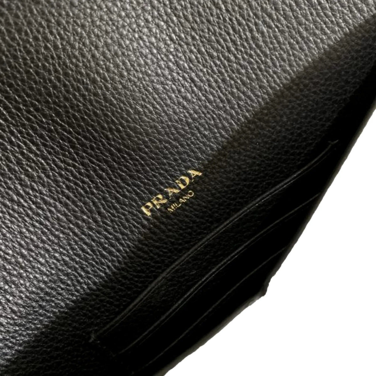 Prada Black Vitello Grain Leather Long Envelope Wallet - Wallets - Clayton's Online Store