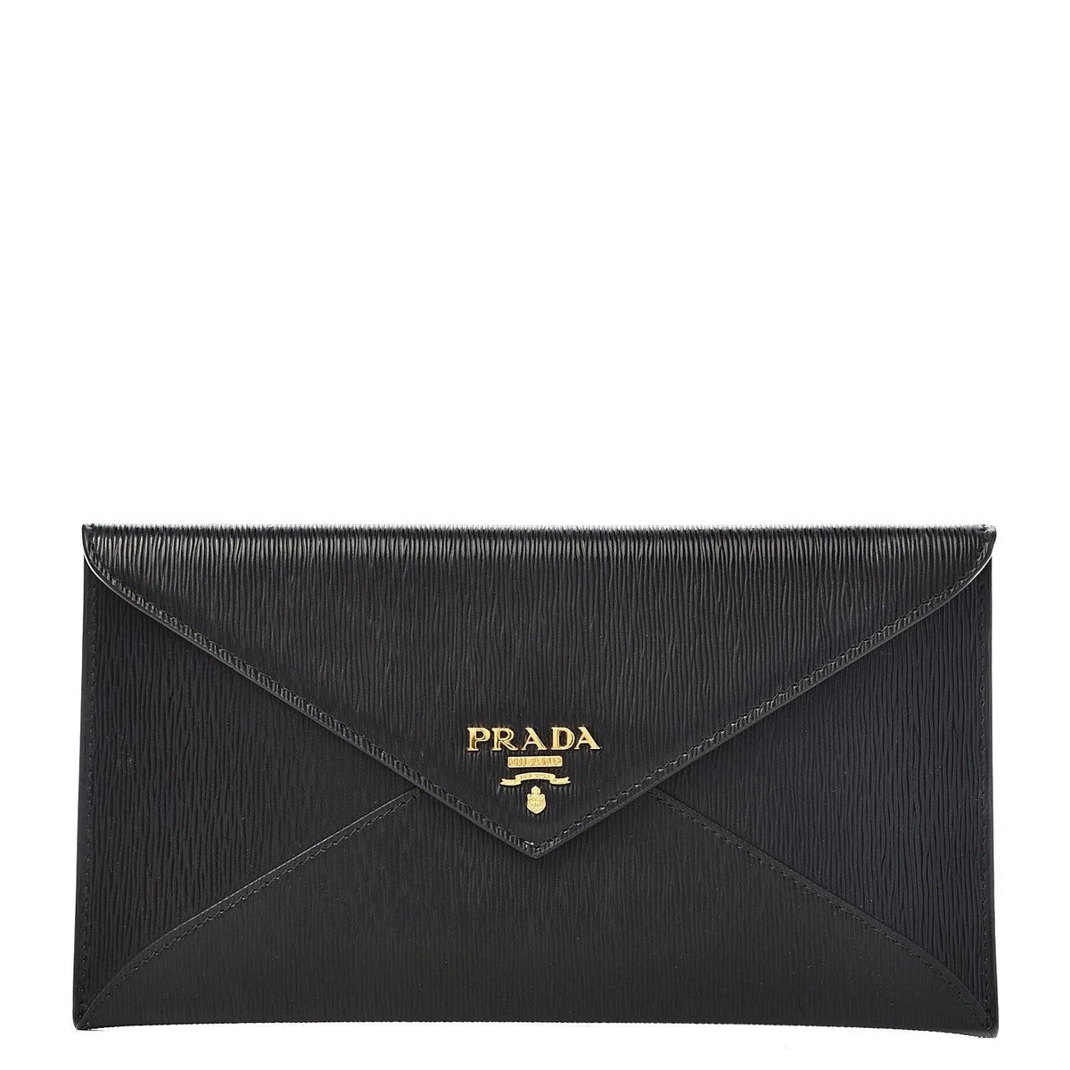 Prada Black Vitello Move Leather Long Envelope Wallet - Wallets - Clayton's Online Store