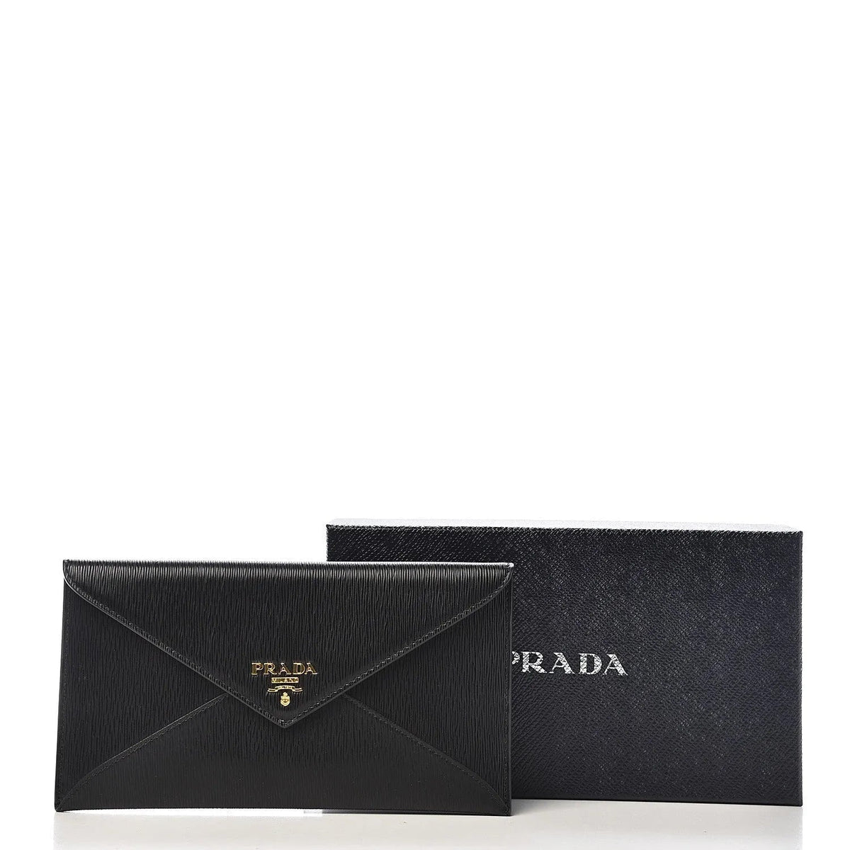 Prada Black Vitello Move Leather Long Envelope Wallet - Wallets - Clayton's Online Store