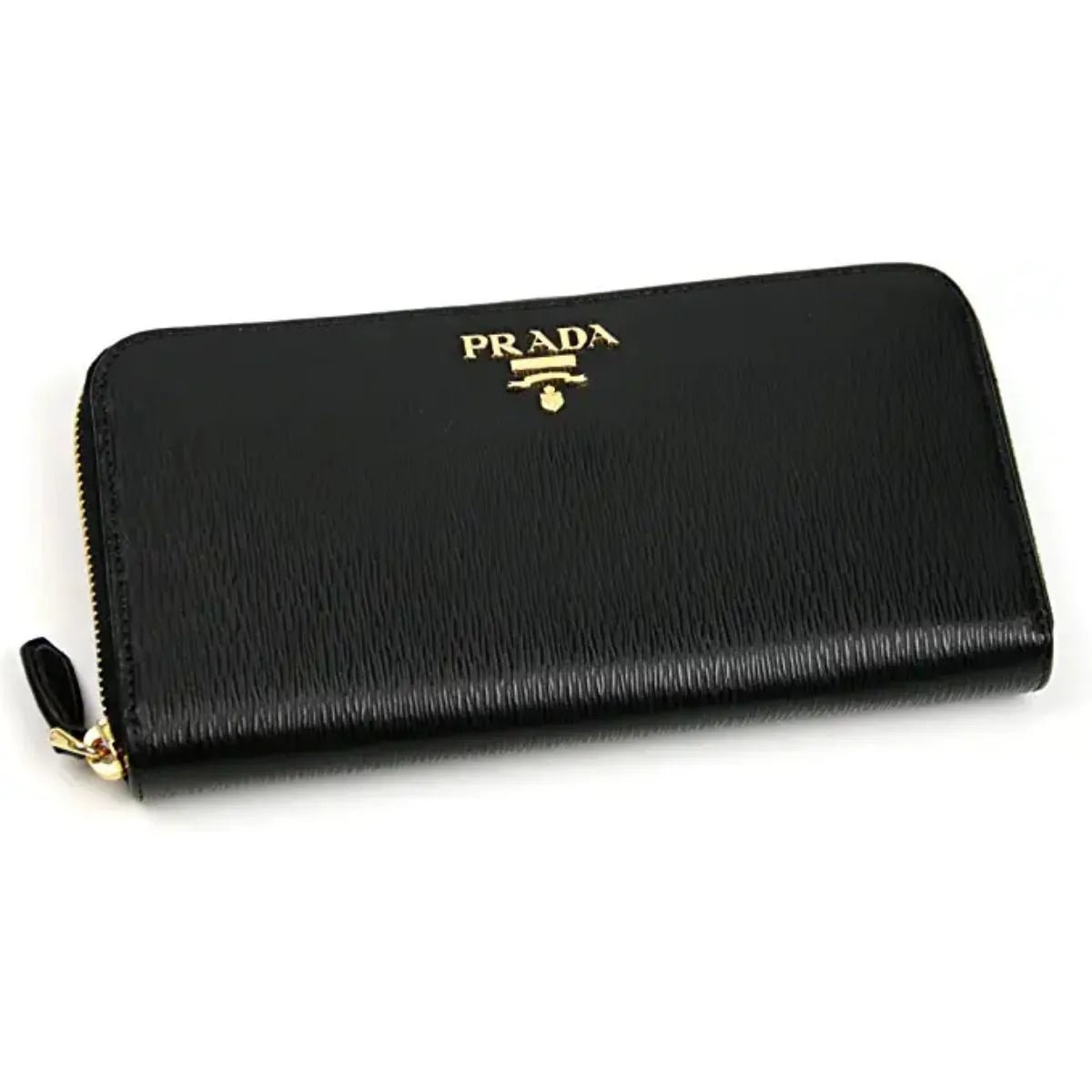 Prada Black Vitello Move Leather Zip Around Wallet - Wallets - Clayton's Online Store