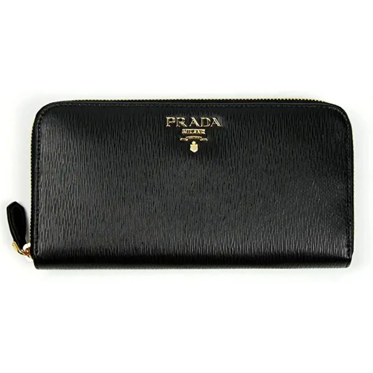 Prada Black Vitello Move Leather Zip Around Wallet - Wallets - Clayton's Online Store