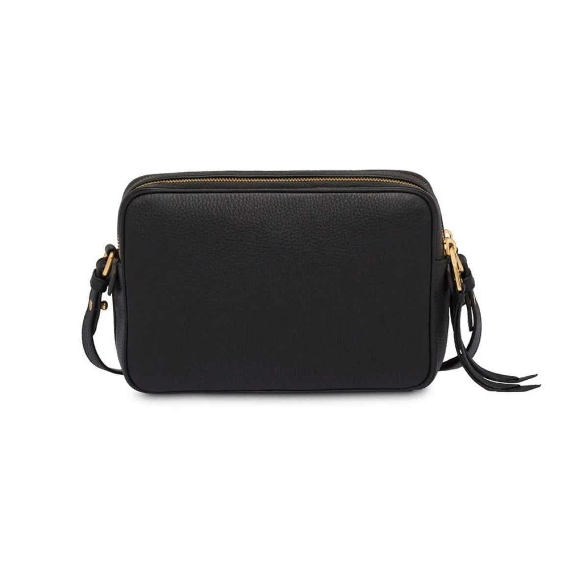 Prada Black Vitello Phenix Leather Double Zip Cross Body Bag - Handbags - Clayton's Online Store