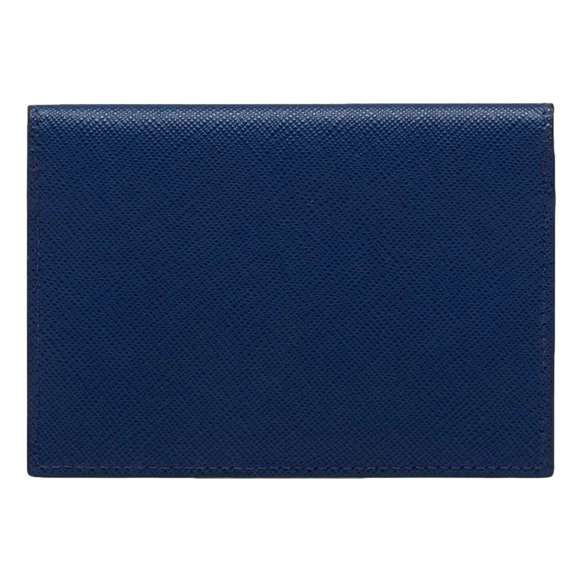 Prada Blue Saffiano Triangle Logo Card Holder Wallet - Wallets - Clayton's Online Store