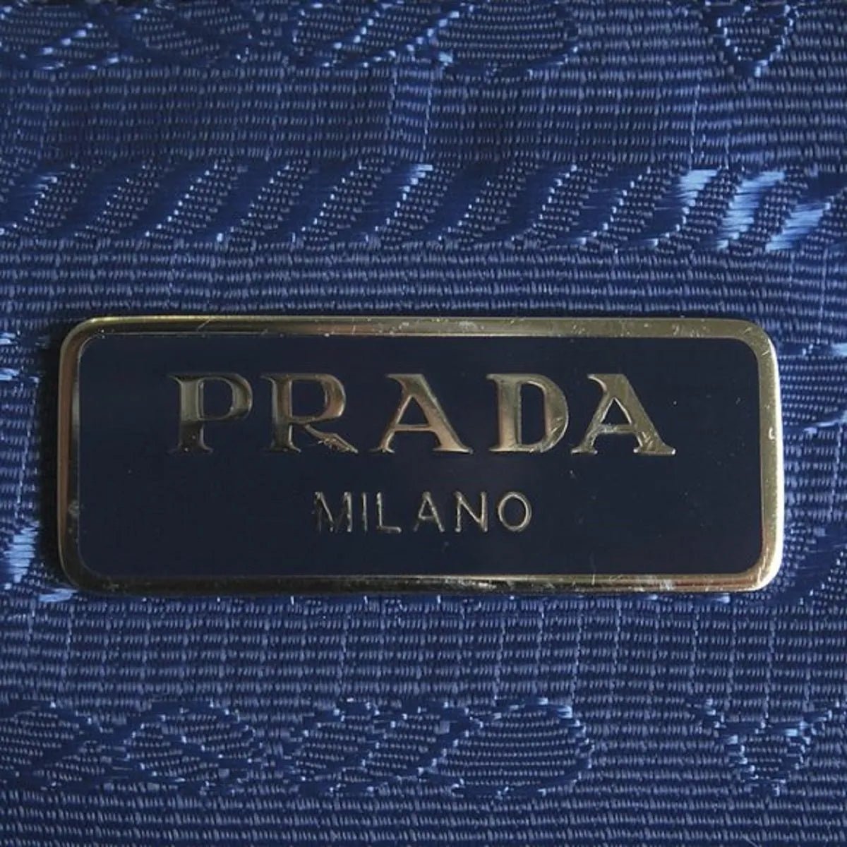 Prada Blue Tessuto Nylon Pouch Wristlet Clutch Silver - Handbags - Clayton's Online Store