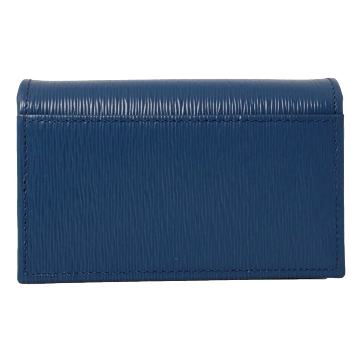 Prada Blue Vitello Move Leather Triangle Logo Card Case Wallet - Wallets - Clayton's Online Store