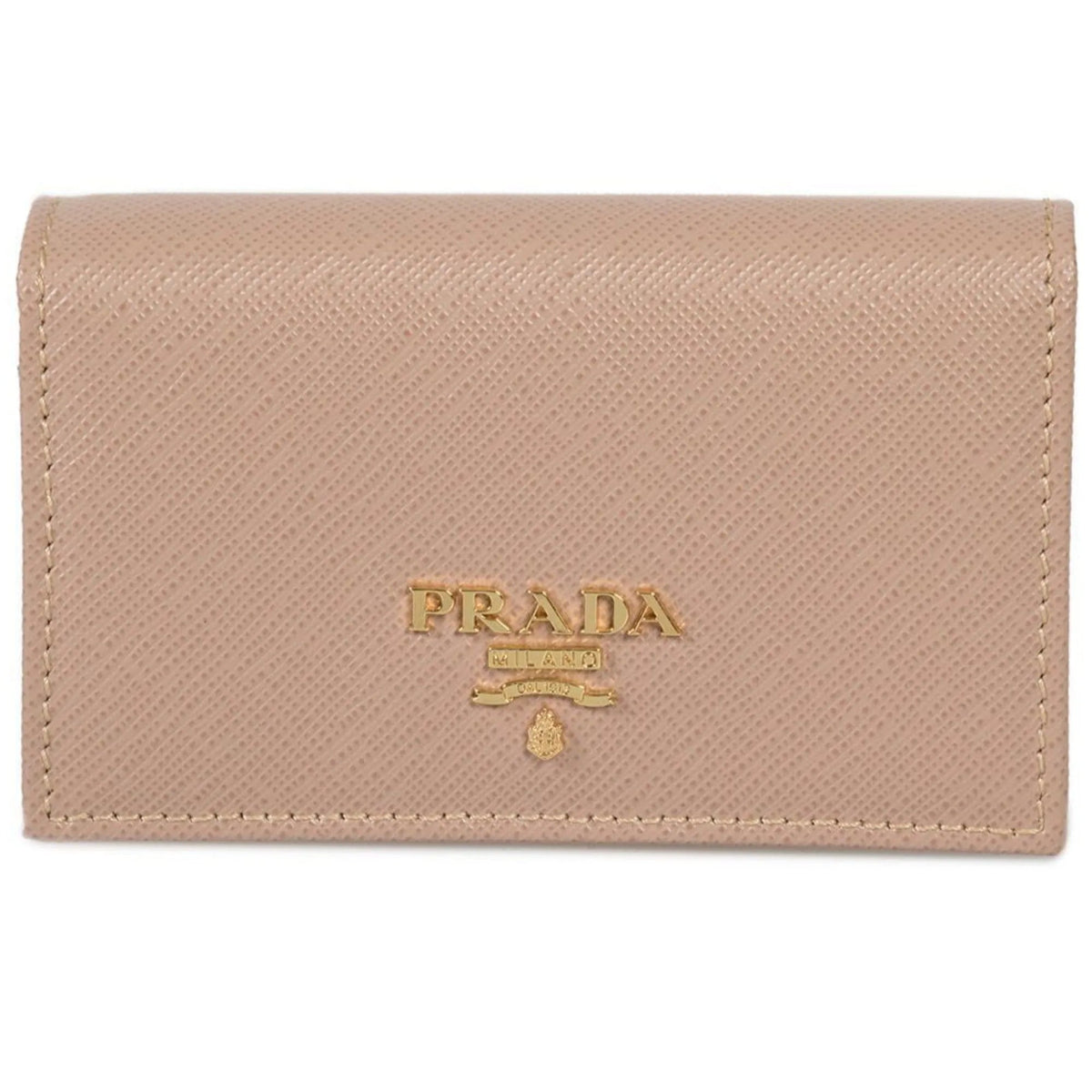 Prada Cammeo Beige Saffiano Leather Credit Card Holder Wallet - Wallets - Clayton's Online Store