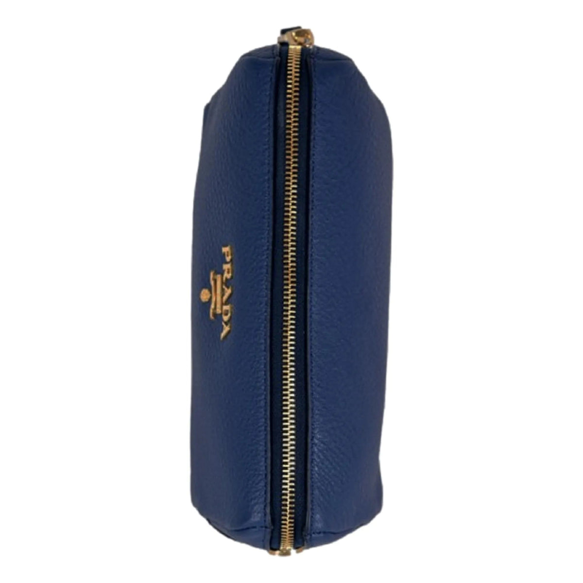 Prada Contenitore Baltico Navy Blue Vitello Daino Vanity Case - Handbags - Clayton's Online Store