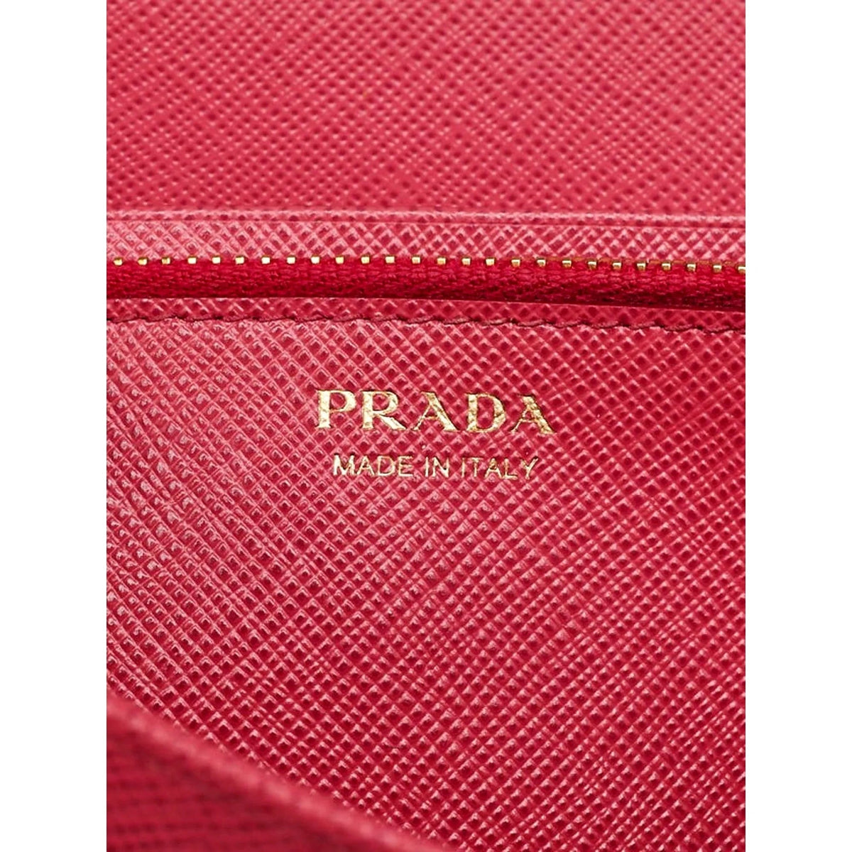 Prada Continental Flap Wallet With Detachable Chain Card Case Peonia+Begonia Pink - Wallets - Clayton's Online Store