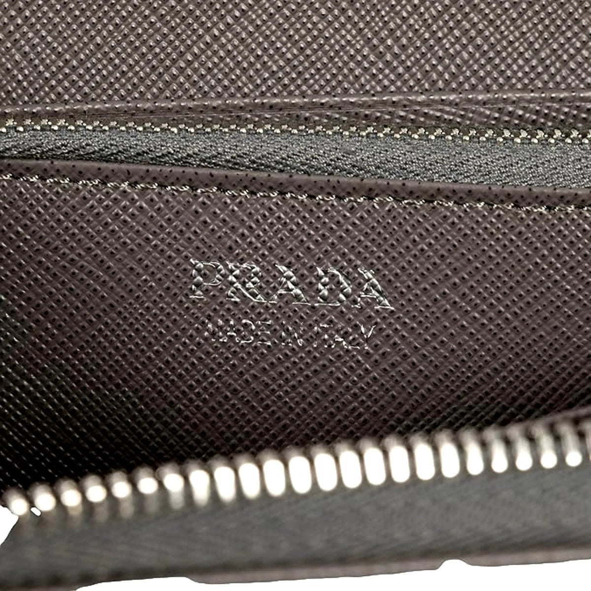 Prada Continental Zip - Around Wallet Saffiano Leather Argilla Grey - Wallets - Clayton's Online Store