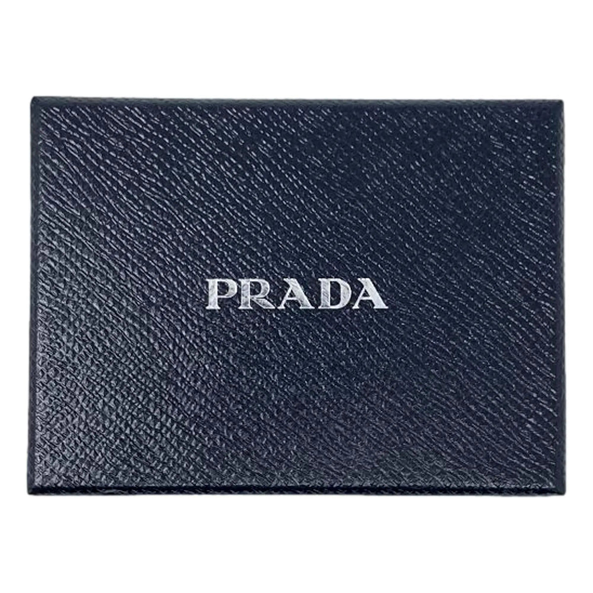 Prada Lipstick Plaque Black Saffiano Leather ID Cardholder Lanyard - Keychains - Clayton's Online Store