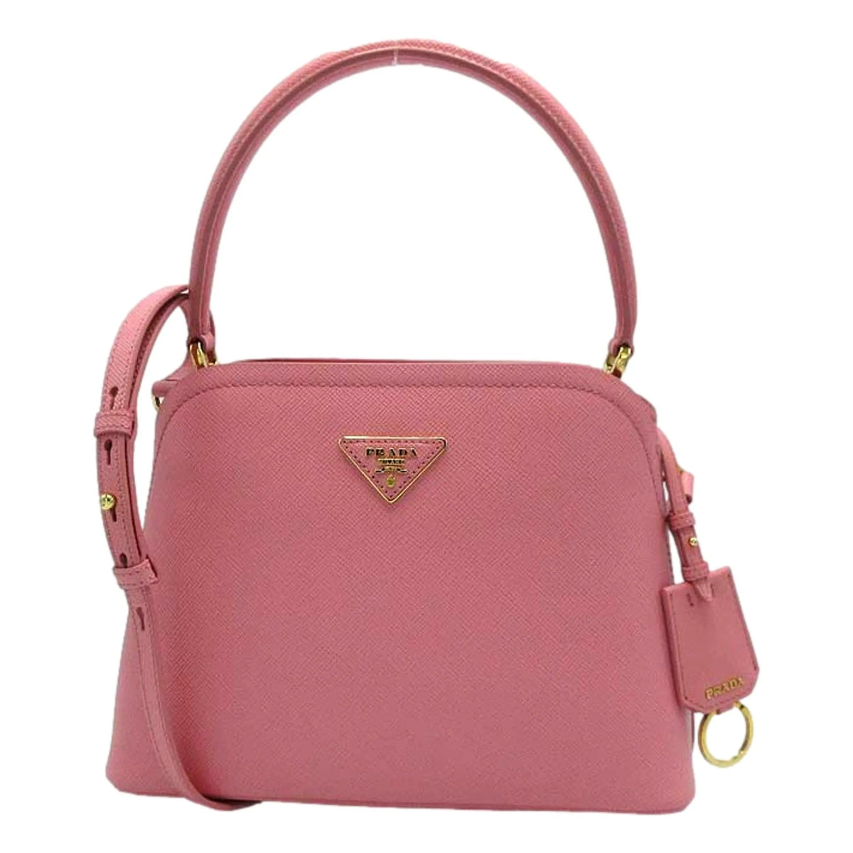 Prada Medium Saffiano Leather Prada Matinee Handbag Petalo Pink - Handbags - Clayton's Online Store