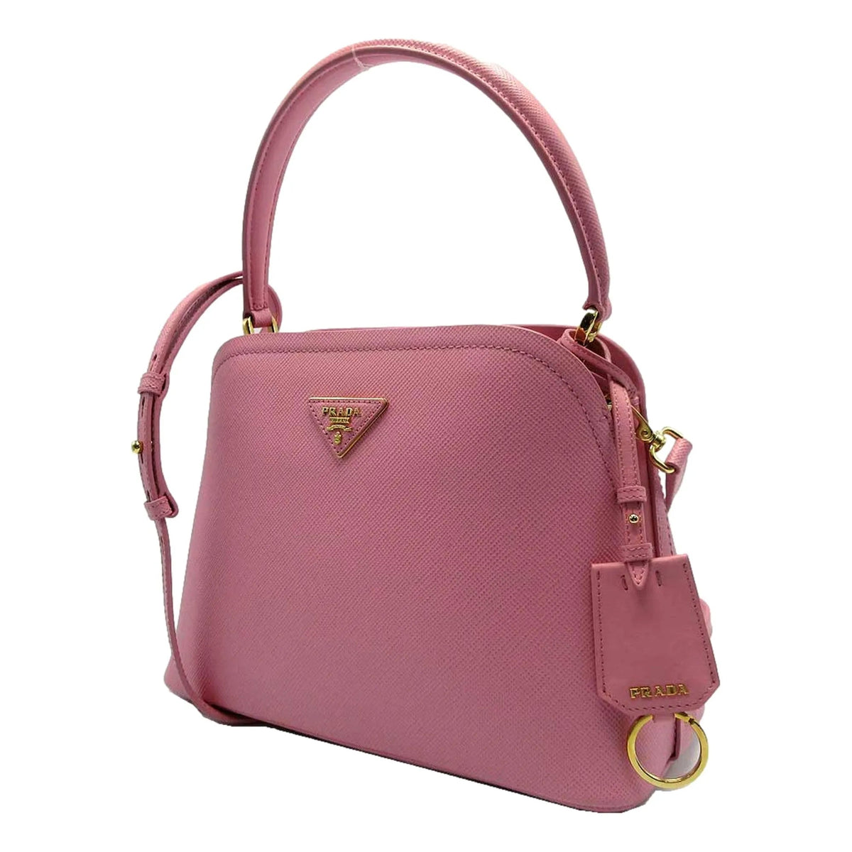 Prada Medium Saffiano Leather Prada Matinee Handbag Petalo Pink - Handbags - Clayton's Online Store