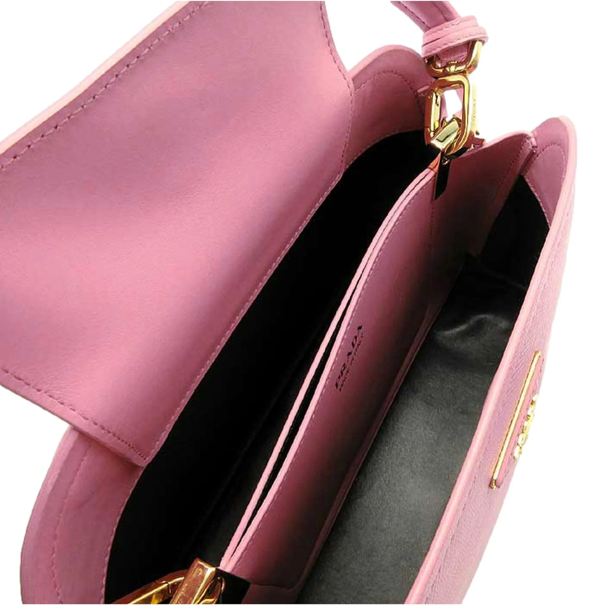 Prada Medium Saffiano Leather Prada Matinee Handbag Petalo Pink - Handbags - Clayton's Online Store