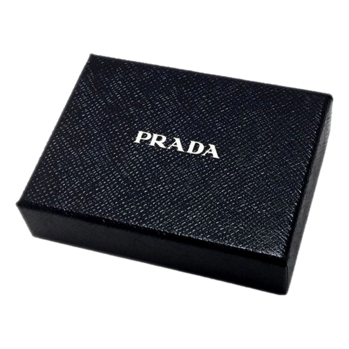 Prada Mens Saffiano Flap Card Holder Wallet Black - Wallets - Clayton's Online Store