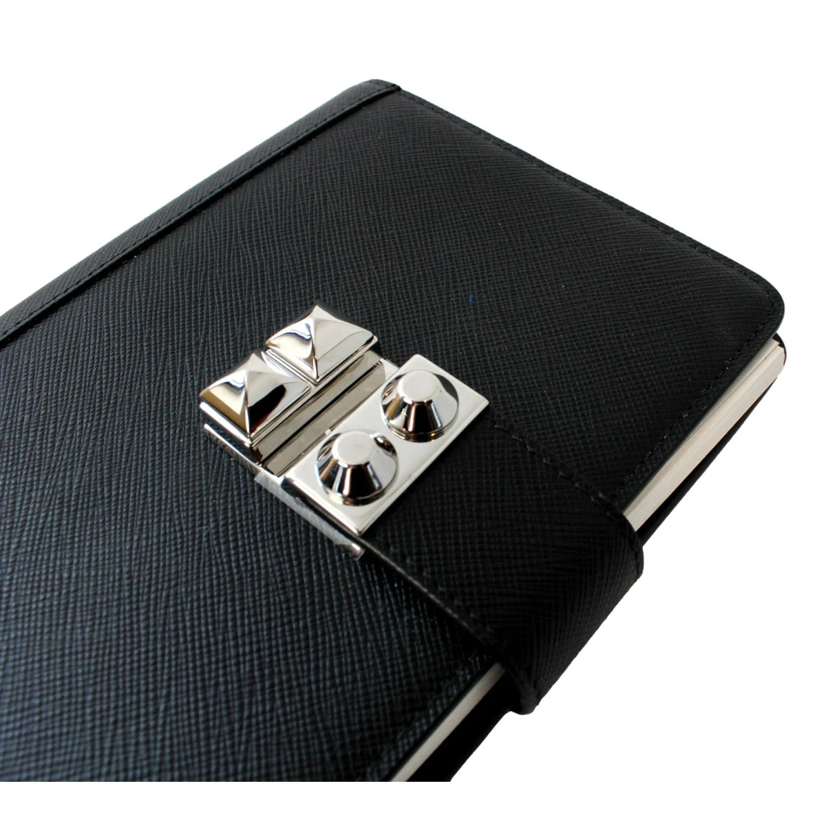 Prada Nero Black Saffiano Lock Journal - Handbags - Clayton's Online Store