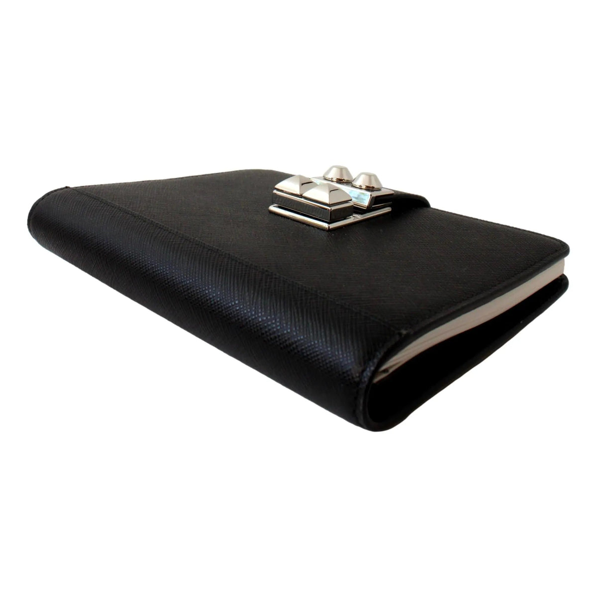 Prada Nero Black Saffiano Lock Journal - Handbags - Clayton's Online Store