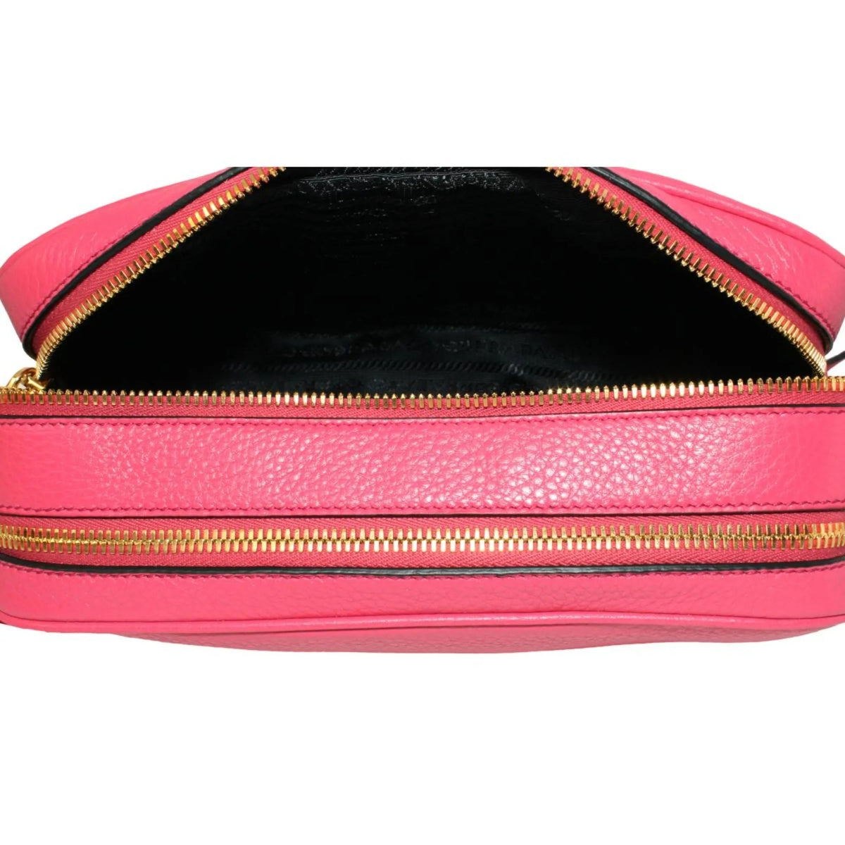 Prada Peonia Pink Vitello Phenix Leather Double Zip Crossbody - Handbags - Clayton's Online Store