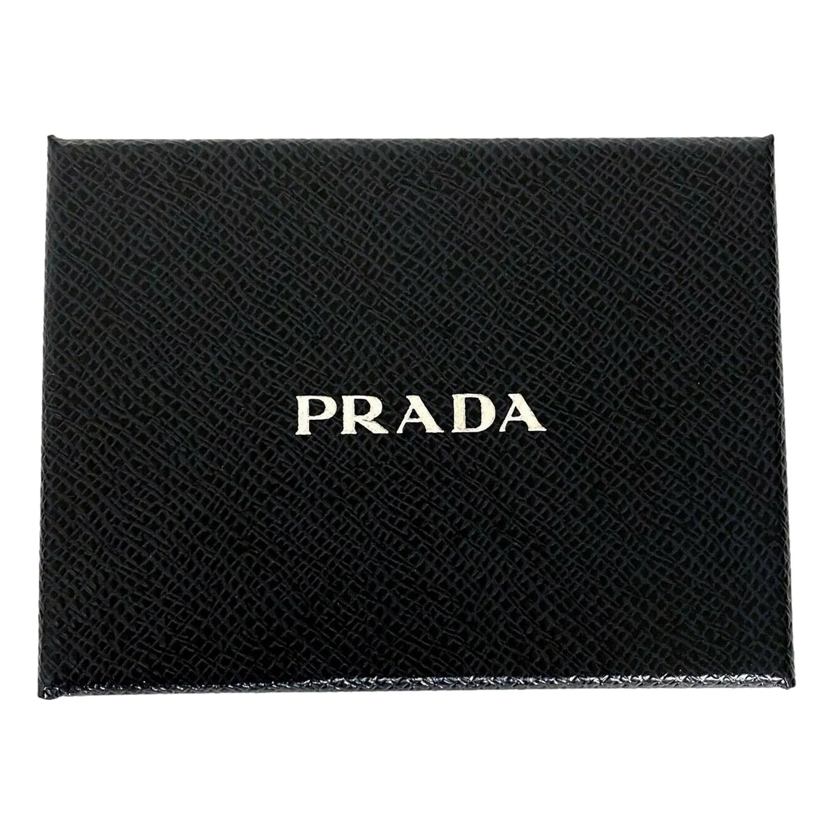 Prada Portaf. Orizzontale Nero Black Vitello Grain Leather Wallet