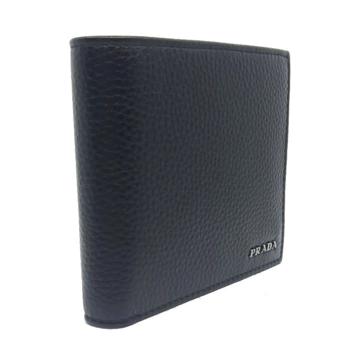 Prada Portaf. Orizzontale Nero Black Vitello Grain Leather Wallet - Wallets - Clayton's Online Store