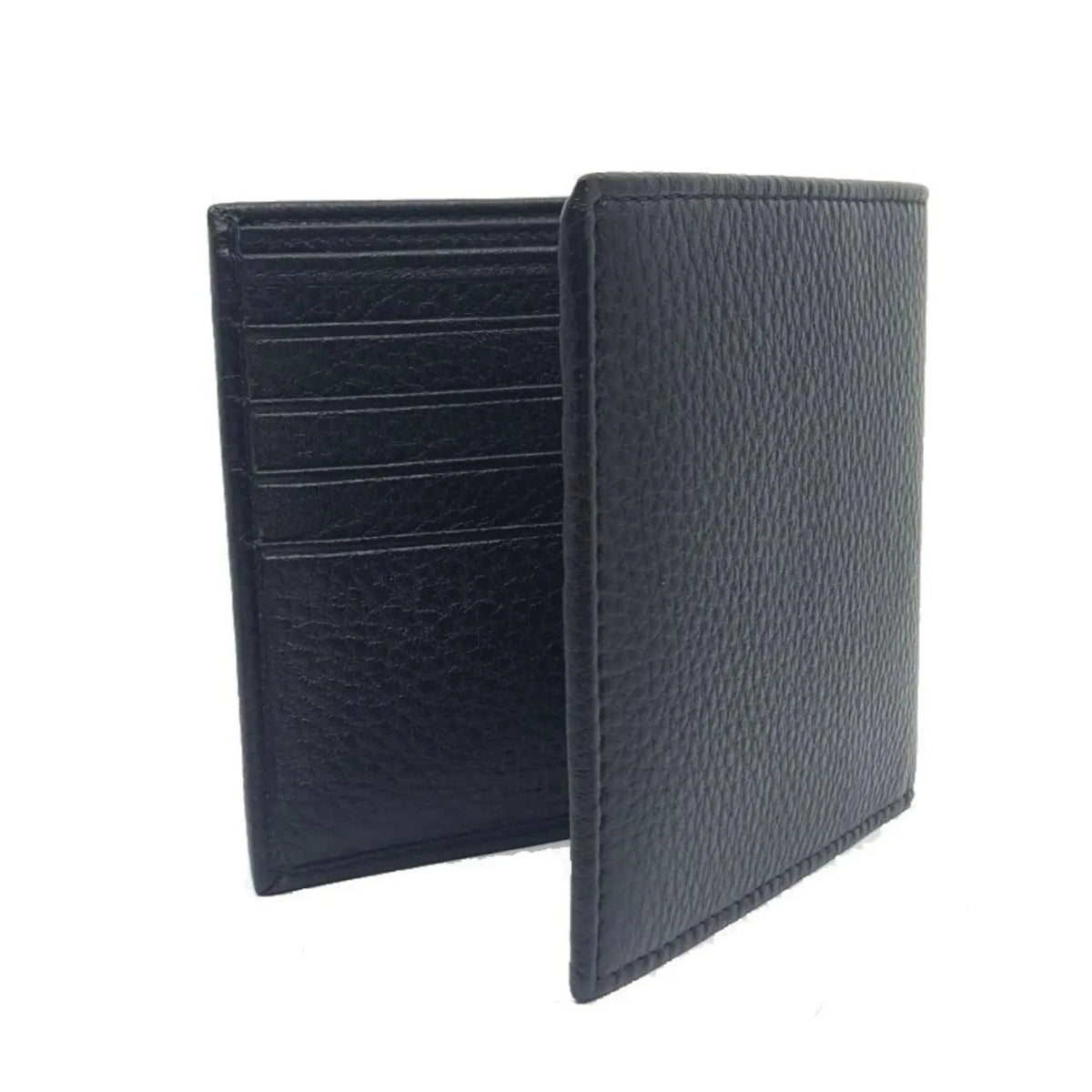 Prada Portaf. Orizzontale Nero Black Vitello Grain Leather Wallet - Wallets - Clayton's Online Store