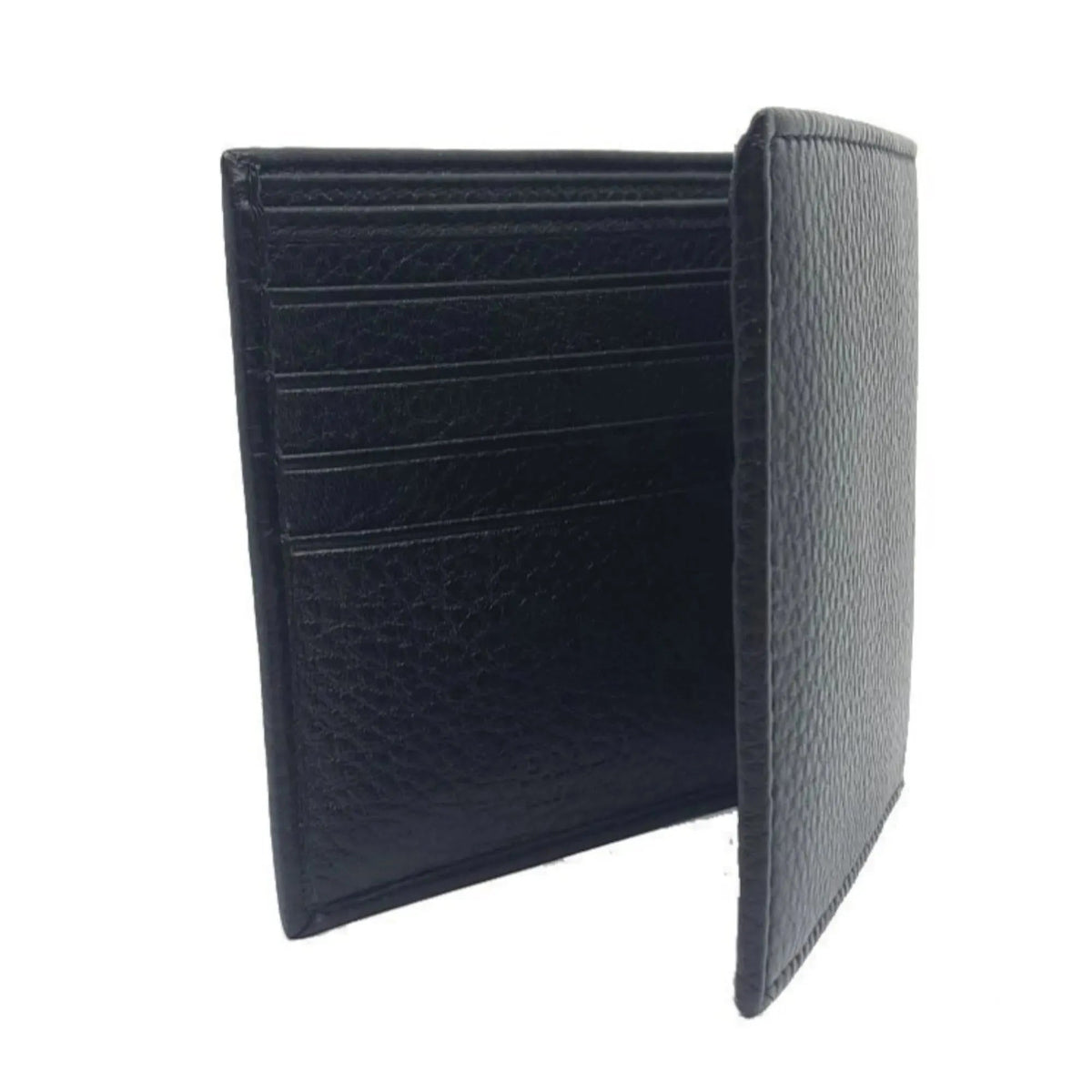 Prada Portaf. Orizzontale Nero Black Vitello Grain Leather Wallet - Wallets - Clayton's Online Store