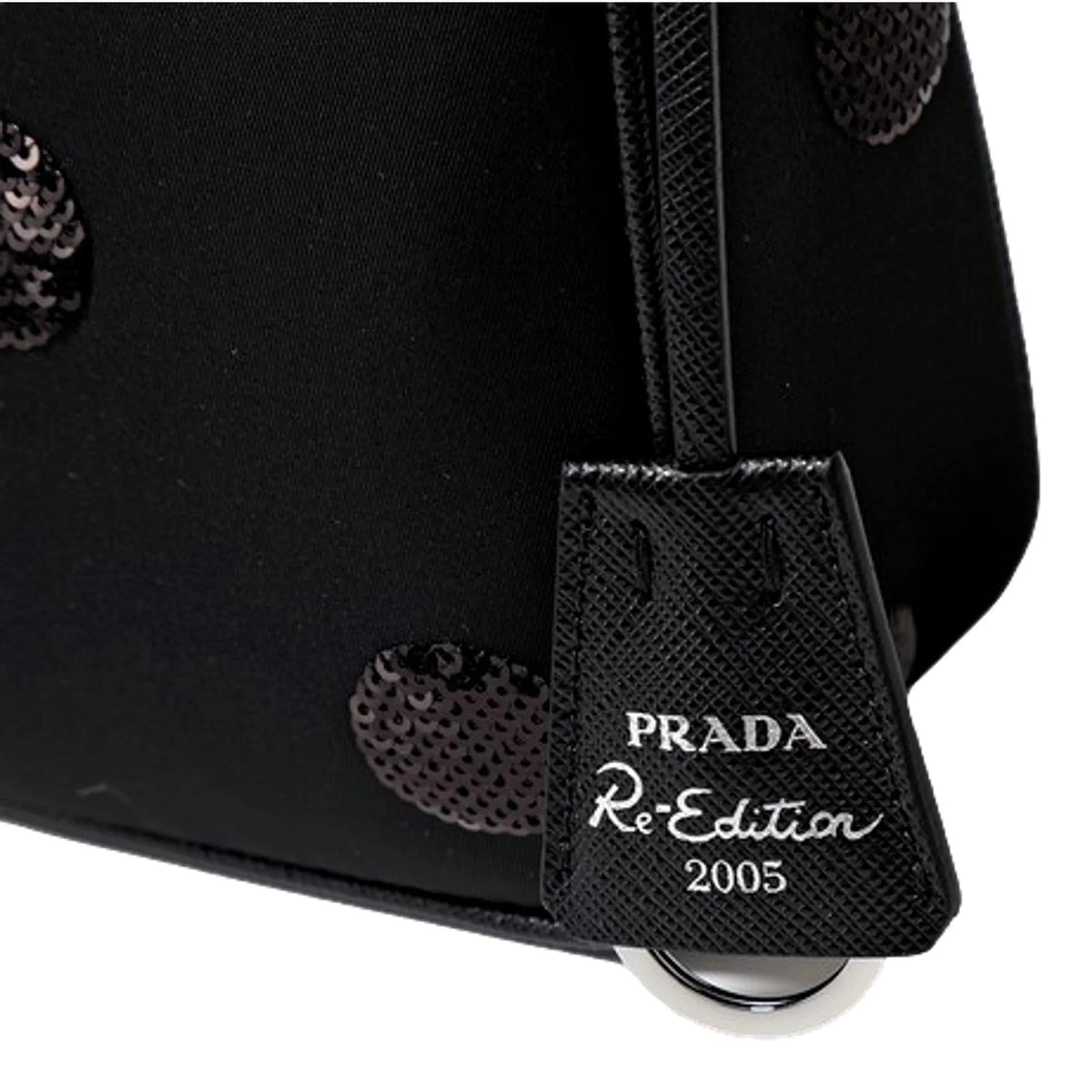 Prada Re - Edition 2005 Hobo Bag Tessuto Nylon Sequin Embellished - Handbags - Clayton's Online Store