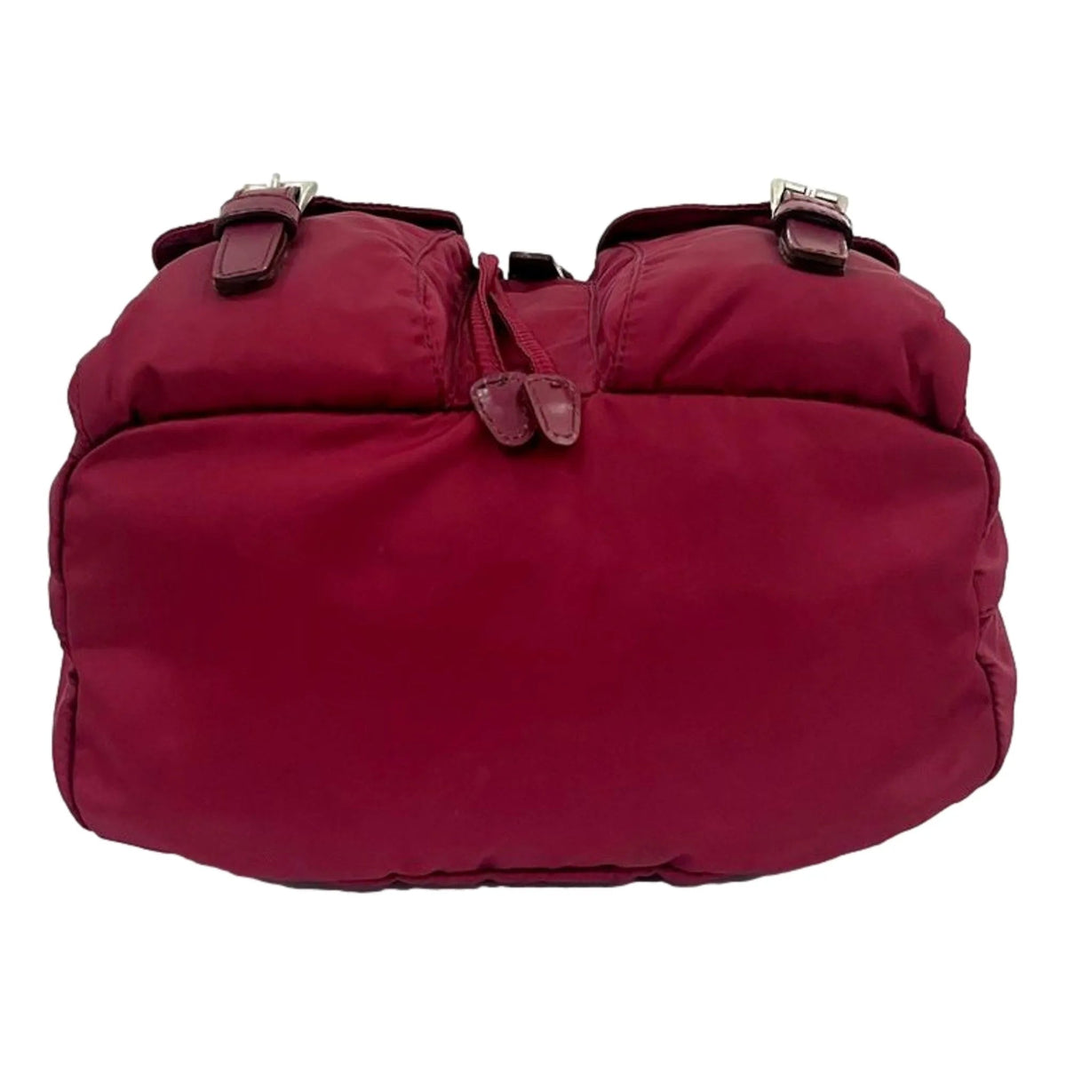 Prada Re - Edition Re - Nylon Drawstring Backpack Fuoco Burgundy Red Medium Womens - Handbags - Clayton's Online Store