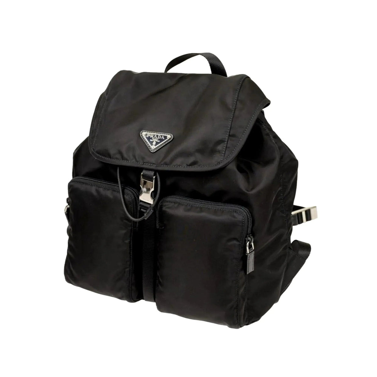 Prada Re - Nylon Black Drawstring Medium Rucksack Backpack - Handbags - Clayton's Online Store