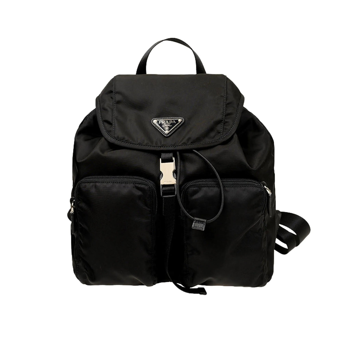 Prada Re - Nylon Black Drawstring Medium Rucksack Backpack - Handbags - Clayton's Online Store