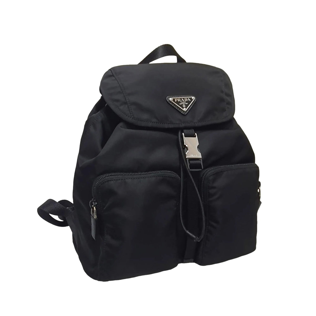 Prada Re - Nylon Black Drawstring Small Rucksack Backpack - Handbags - Clayton's Online Store