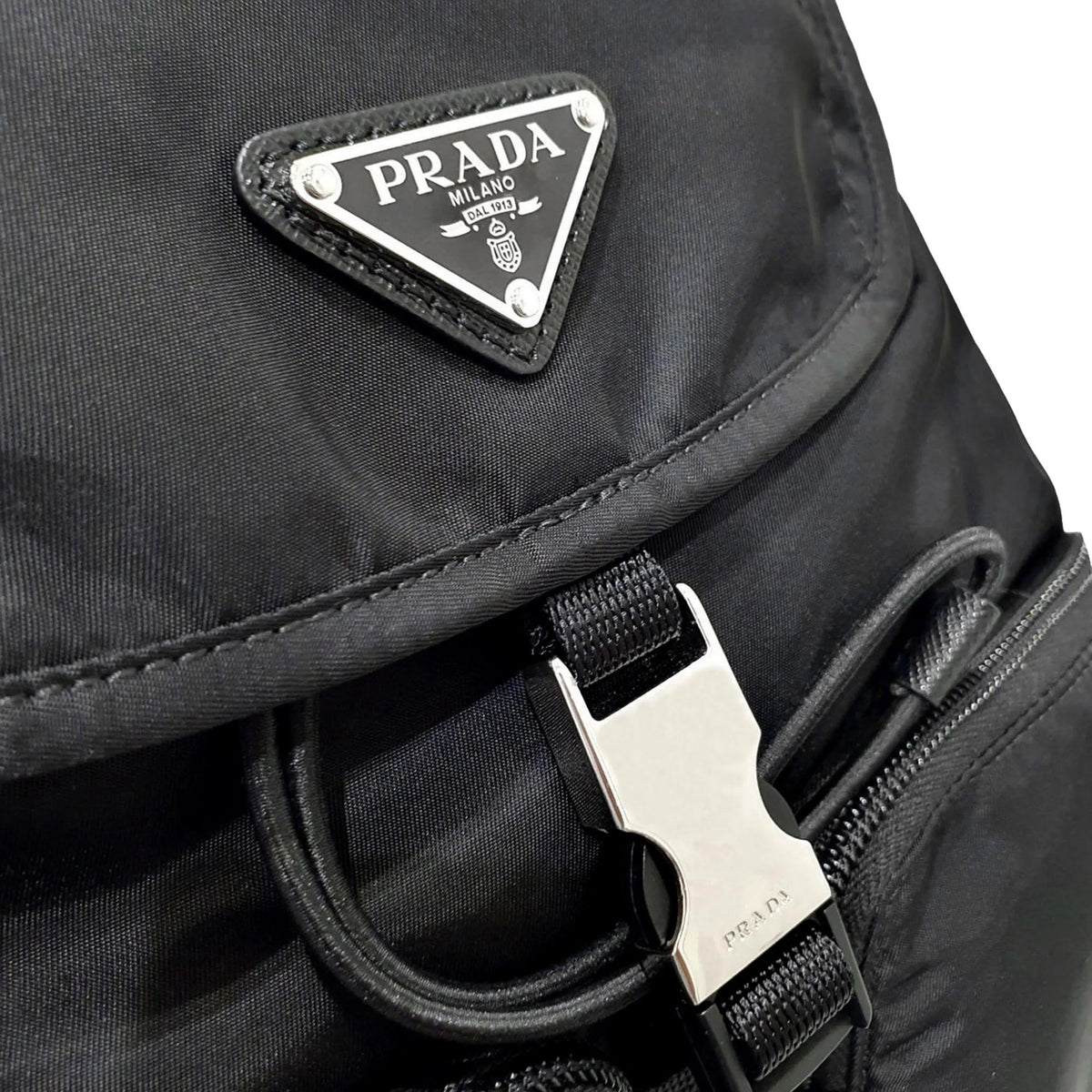 Prada Re - Nylon Black Drawstring Small Rucksack Backpack - Handbags - Clayton's Online Store