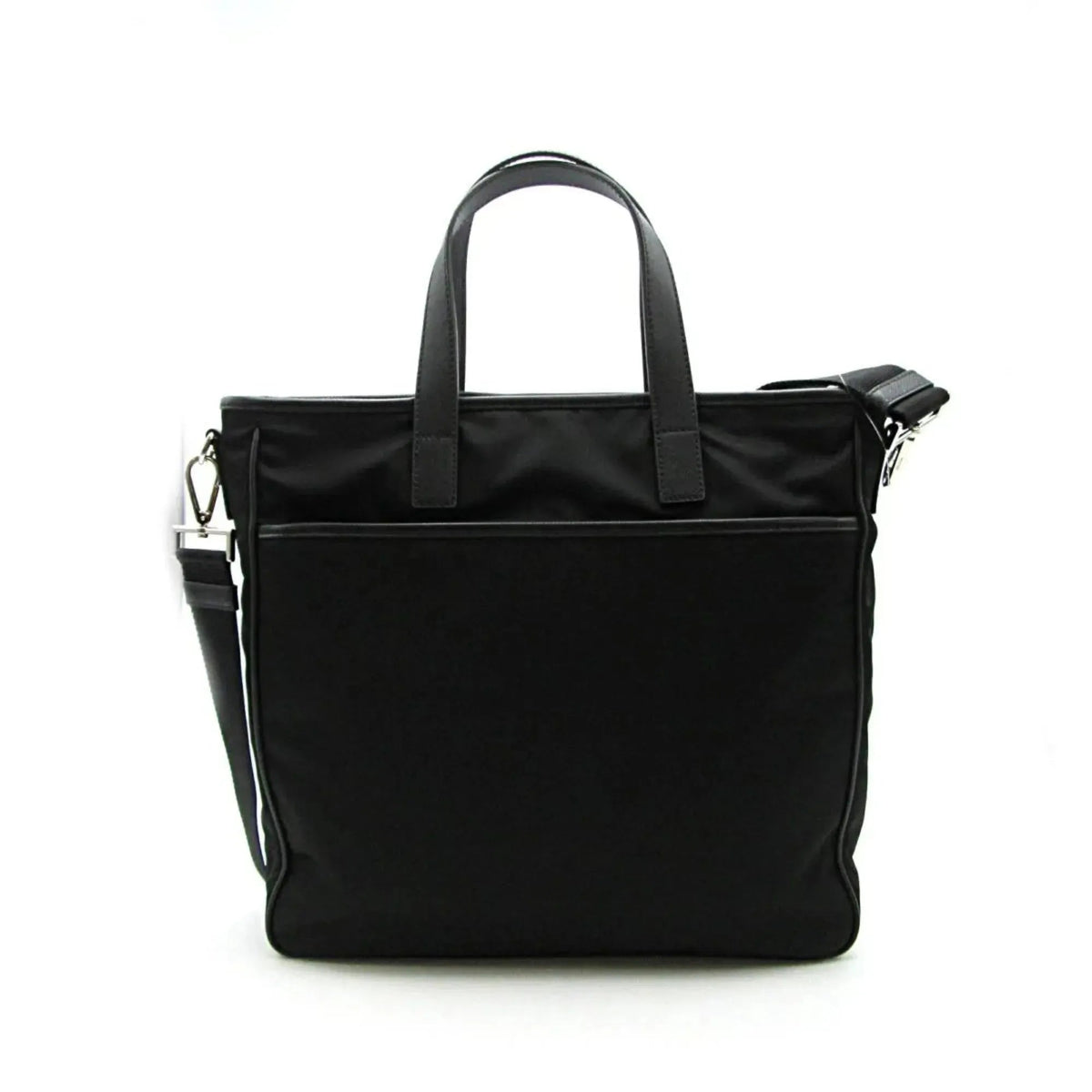 Prada Re - Nylon Black Nylon and Saffiano Large Crossbody Tote Bag - Handbags - Clayton's Online Store