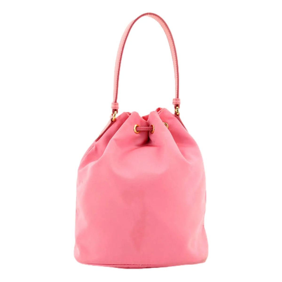 Prada Re - Nylon Saffiano Duet Bucket Crossbody Bag Small Begonia Pink - Handbags - Clayton's Online Store