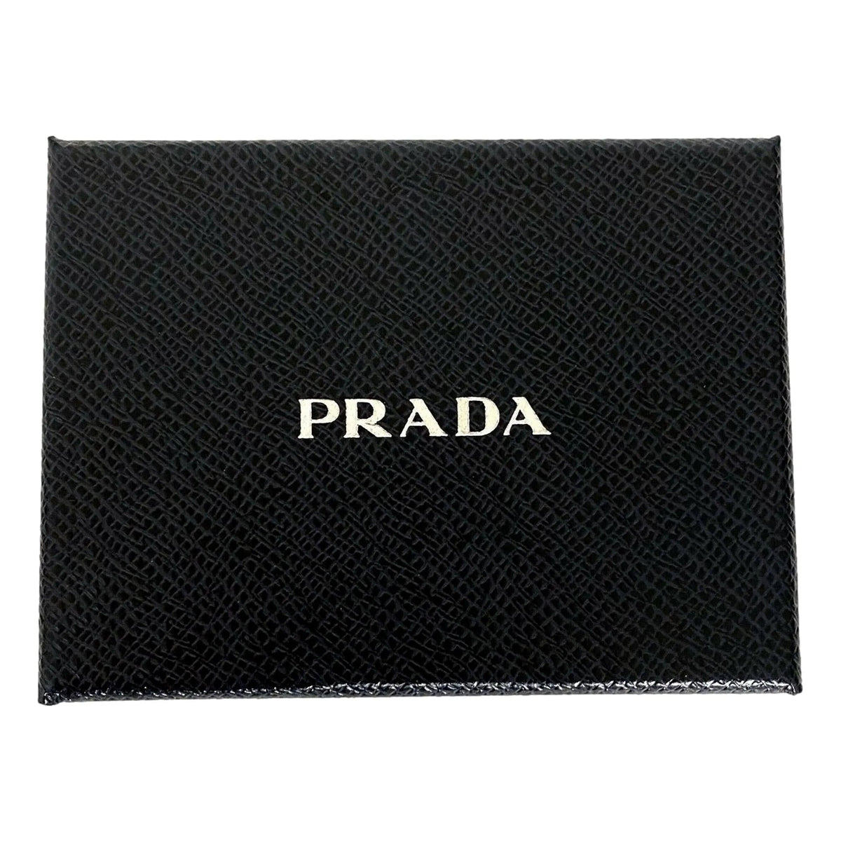 Prada Saffiano Baltico Blue Leather Gold Logo Bifold Snap Wallet - Wallets - Clayton's Online Store