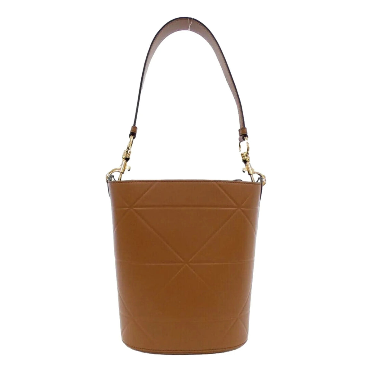 Prada Soft Calf Leather Bucket Crossbody Handbag Cognac Brown - Handbags - Clayton's Online Store