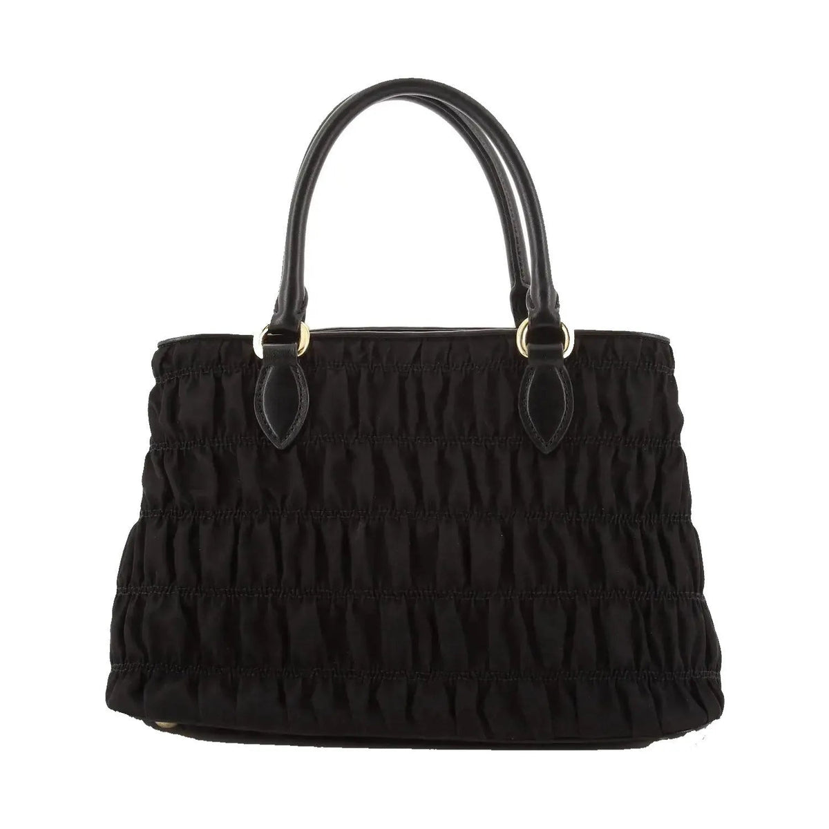 Prada Tessuto Gaufre Nylon Small Black Satchel Handbag - Handbags - Clayton's Online Store