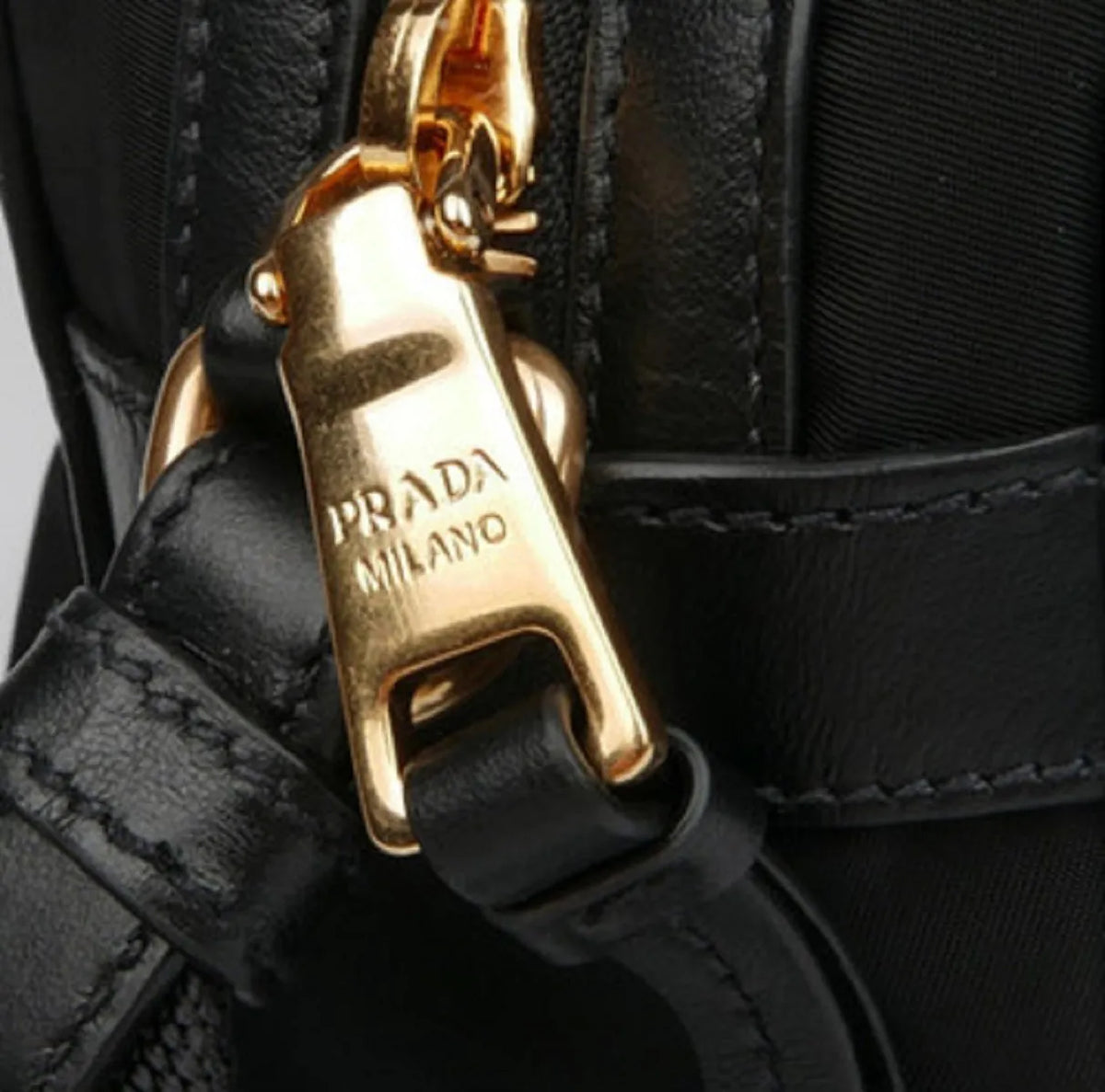 Prada Tessuto Nylon Black Camera Bag Crossbody