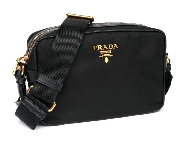 Prada Tessuto Nylon Black Camera Bag Crossbody - Handbags - Clayton's Online Store