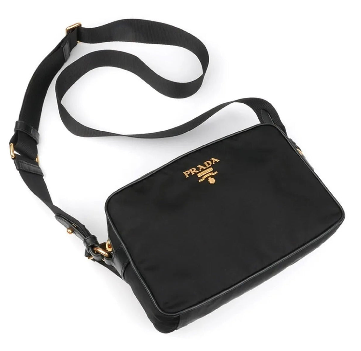 Prada Tessuto Nylon Black Camera Bag Crossbody - Handbags - Clayton's Online Store