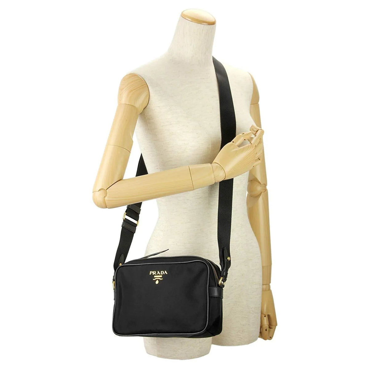 Prada Tessuto Nylon Black Camera Bag Crossbody - Handbags - Clayton's Online Store