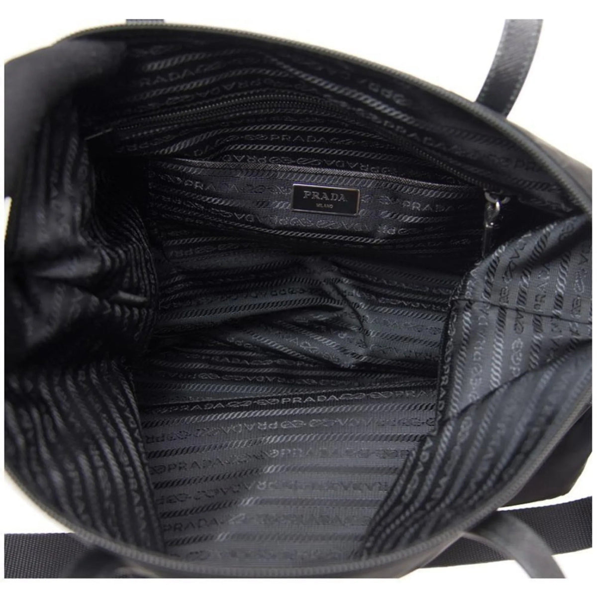 Prada Tessuto Nylon Black Convertible Shopping Tote - Handbags - Clayton's Online Store