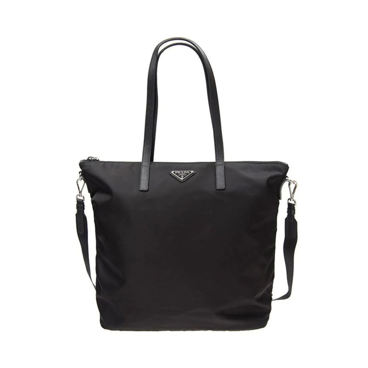 Prada Tessuto Nylon Black Convertible Shopping Tote - Handbags - Clayton's Online Store