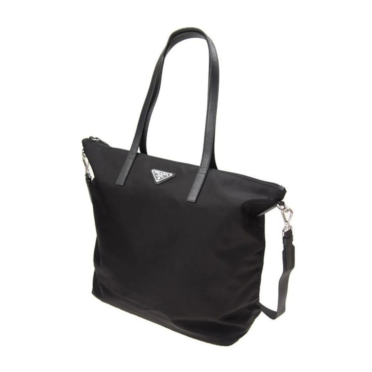 Prada Tessuto Nylon Black Convertible Shopping Tote - Handbags - Clayton's Online Store