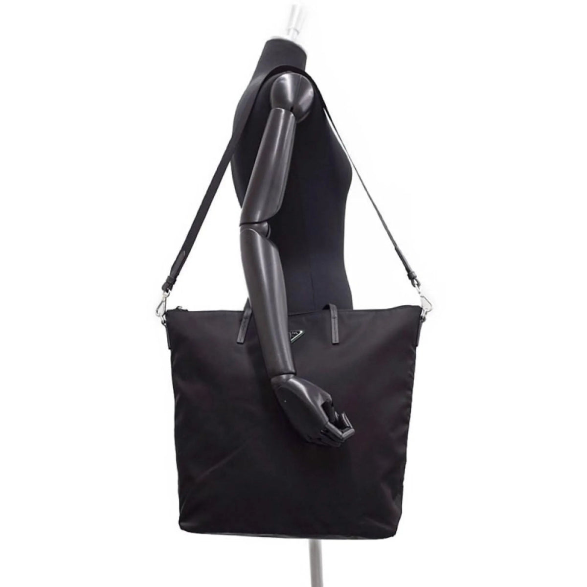 Prada Tessuto Nylon Black Convertible Shopping Tote - Handbags - Clayton's Online Store