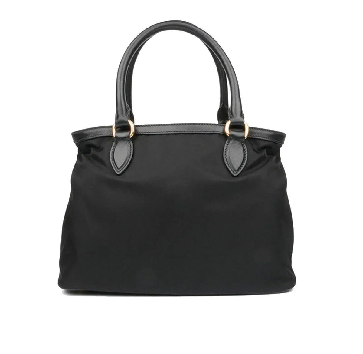 Prada Tessuto Nylon Black Saffiano Medium Handbag Satchel - Handbags - Clayton's Online Store