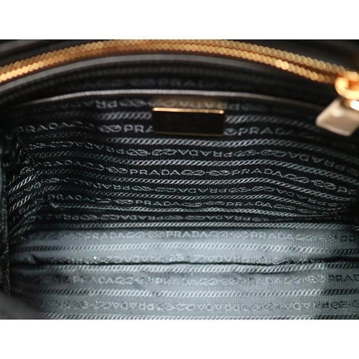 Prada Tessuto Nylon Saffiano Leather Black Satchel Bag - Handbags - Clayton's Online Store