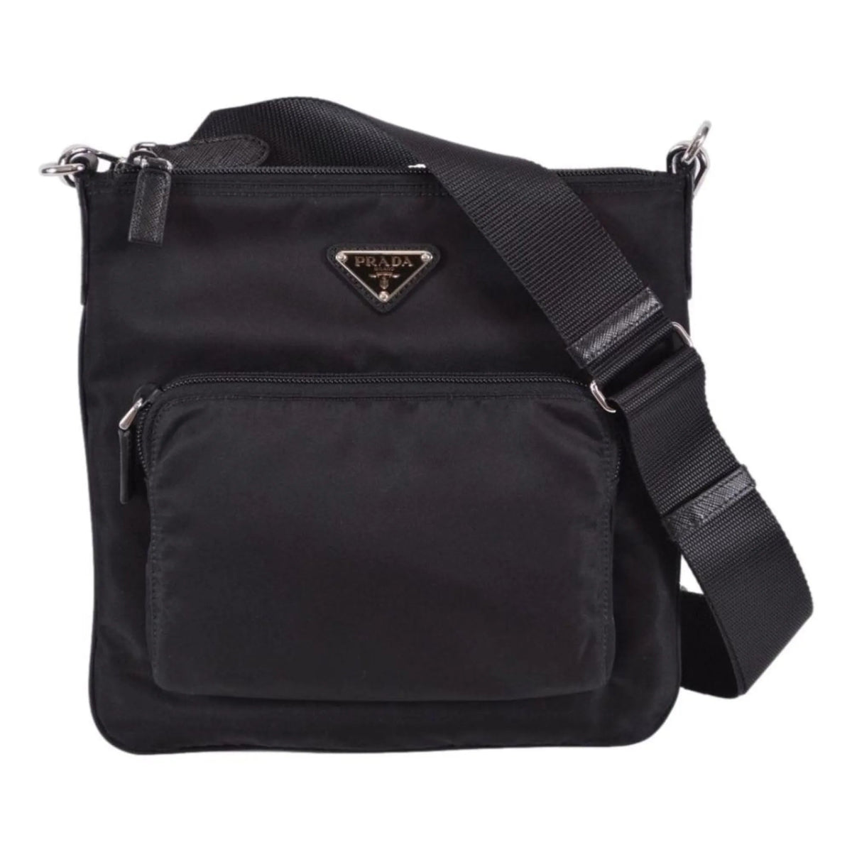 Prada Tessuto Nylon Sport Black Messenger Crossbody Bag - Handbags - Clayton's Online Store