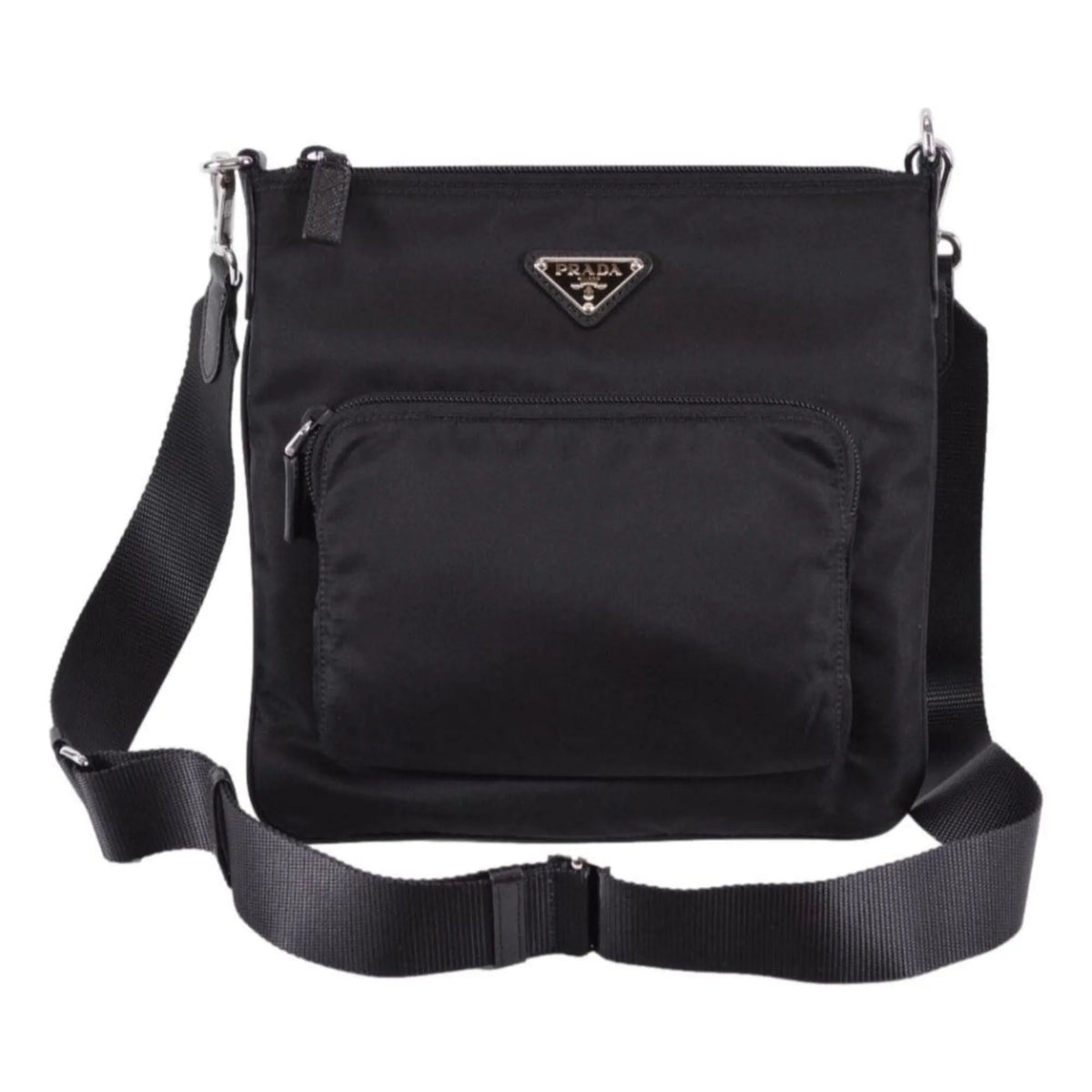 Prada Tessuto Nylon Sport Black Messenger Crossbody Bag - Handbags - Clayton's Online Store