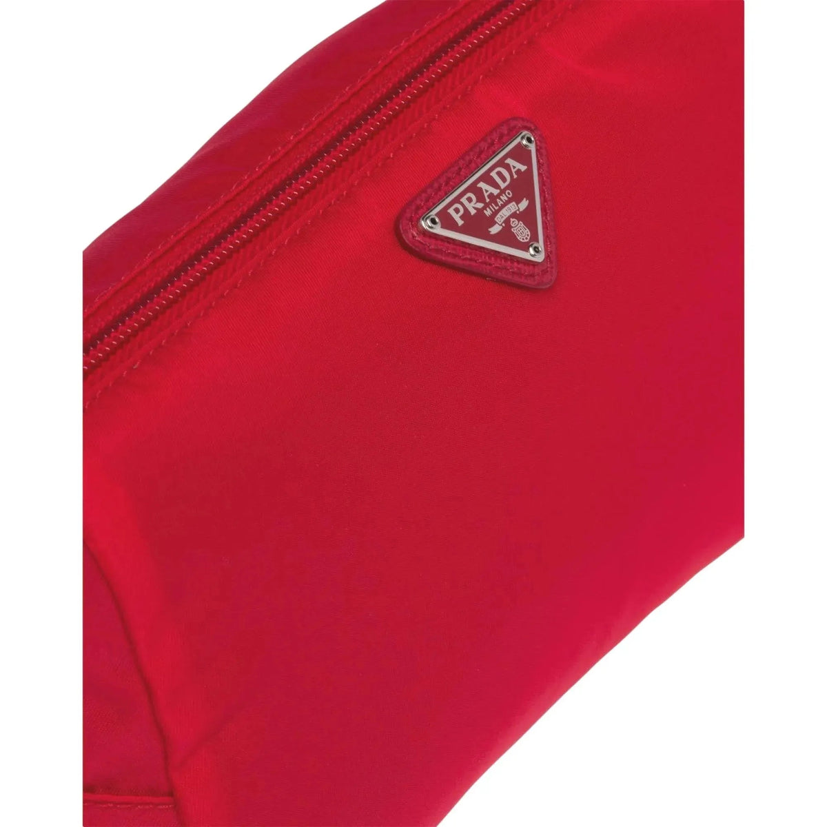 Prada Tessuto Rosso Red Nylon Large Costmetic Case Clutch Bag - Handbags - Clayton's Online Store